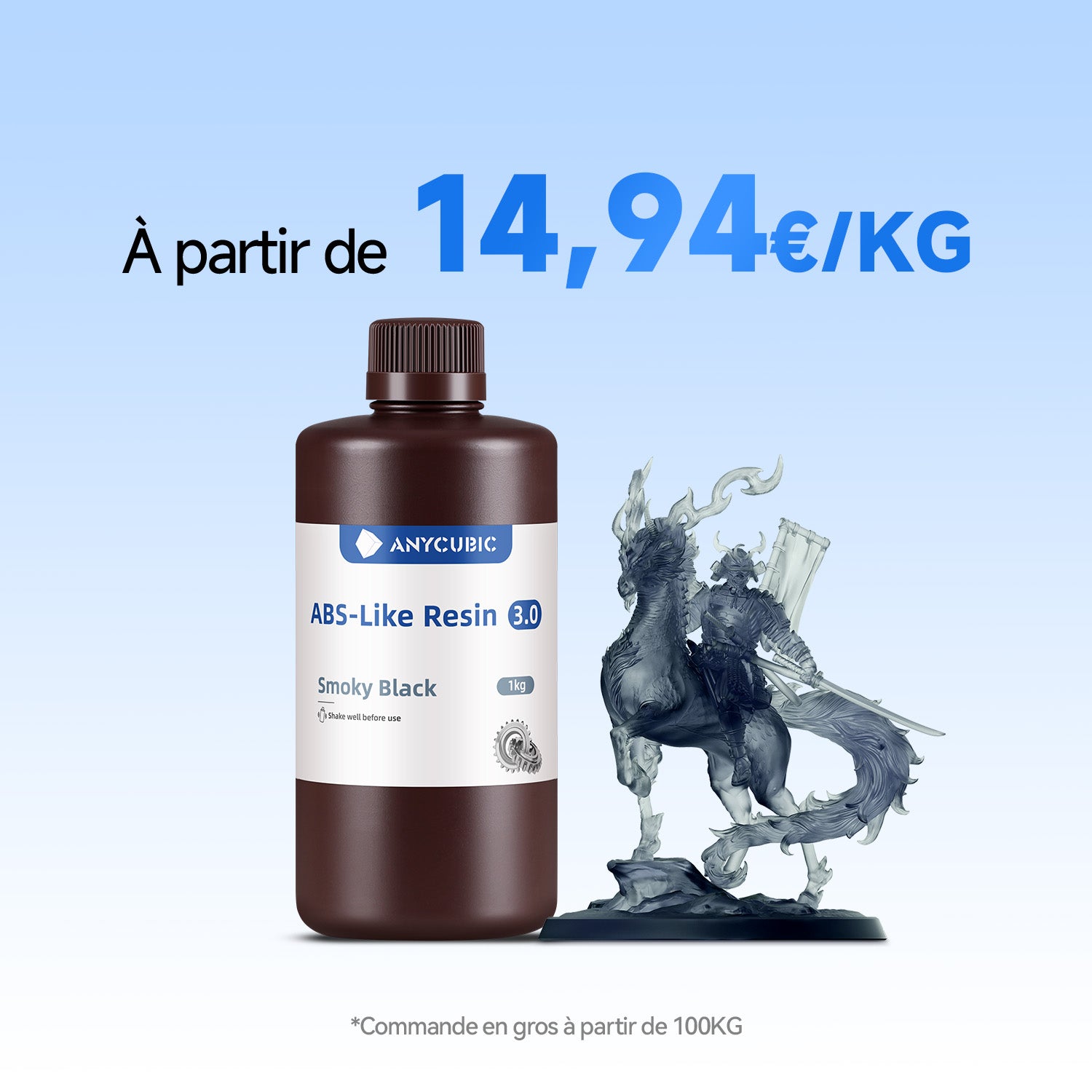 Résine ABS-like Noire Elegoo - 1000 Ml