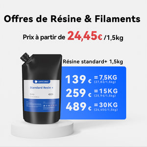 Offres de Résine Standard + 7.5-30kg