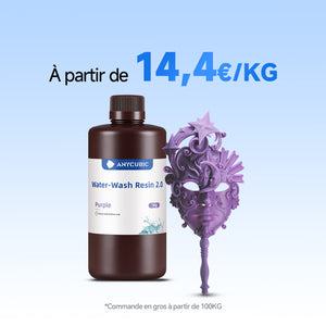 Résine Lavable à l'Eau 2.0 10-100KG