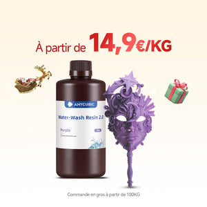 Résine Lavable à l'eau 2.0 10-100KG