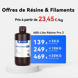 Offres de ABS-Like Résine Pro 2  5-20kg