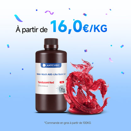 Résine Type ABS Lavable à l’Eau 3.0 10-100KG