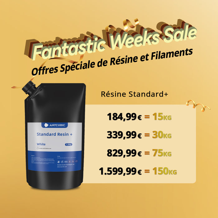 Offres de Résine Standard+ 15-150KG