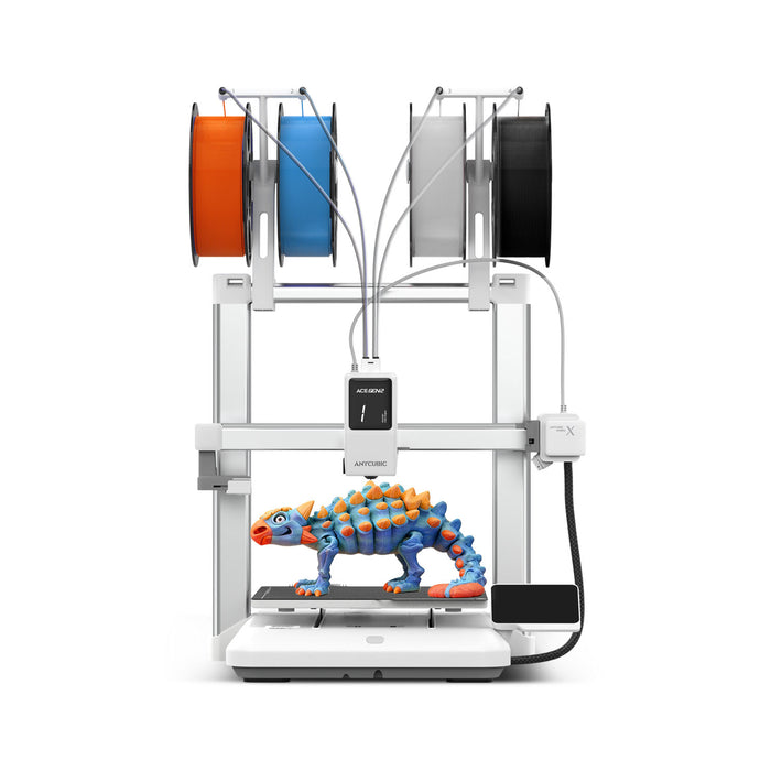 Imprimante 3D Anycubic Kobra X – 4 couleurs intégrées, premier parfait, impression silencieuse et stable, facile à utiliser pour les débutants