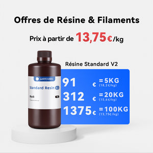 Offres de Résine Standard V2 5-100kg