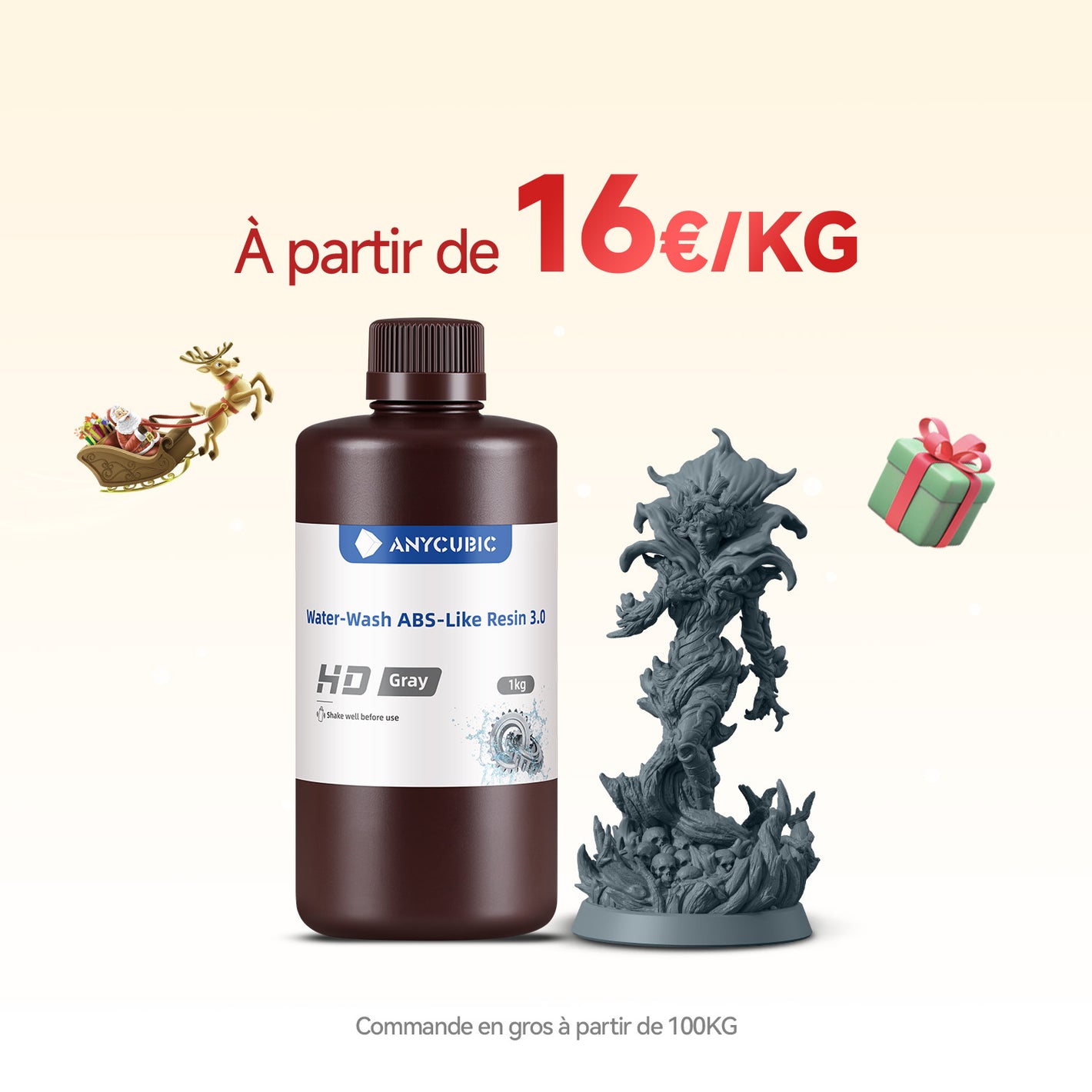 Résine ABS lavable à l'eau 3.0 10-100KG